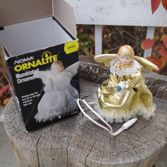 Vintage Noma Ornalite Illuminated Ornament Angle - Picture 2 of 9